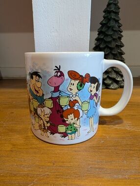 Hanna-Barbara Vintage 1992 Flintstones Carnation Hot Cocoa Coffee Mug Stoneware